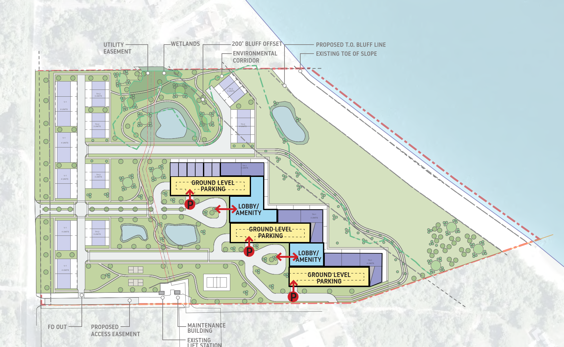 Water’s Edge Condominium development map